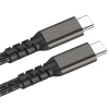 Qgeem 2.Jenerasyon Type-C to Type-C USB3.2 PD Data Kablosu 100W 20Gbps 4K@60Hz 2 Metre