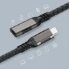 Qgeem Extension USB3.2 Type-C PD Uzatma Kablosu 100W 20Gbps 4K@60Hz 3 Metre