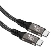 Qgeem QG01 Type-C to Type-C USB4 PD Data Kablosu 240W 40Gbps 8K@60Hz 0.2 Metre