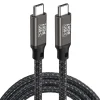 Qgeem QG02 Type-C to Type-C PD3.1 Data Kablosu 240W 480Mbps 3 Metre