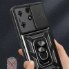 Tecno Spark 10 Pro Kılıf Magnetik Standlı Kamera Korumalı Sürgülü Vega Kapak