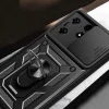 Tecno Spark 10 Pro Kılıf Magnetik Standlı Kamera Korumalı Sürgülü Vega Kapak