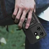 Tecno Spark 20C Kılıf Magnetik Standlı Kamera Korumalı Sürgülü Vega Kapak