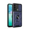 Tecno Spark 8C Kılıf Magnetik Standlı Kamera Korumalı Sürgülü Vega Kapak
