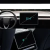 Tesla Yeni Model Y 2in1 Araç Multimedya Ekran Koruyucu Uygulama Aparatlı Premium Mat Temperli Cam Ekran Koruyucu