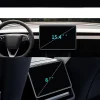 Tesla Yeni Model Y 2in1 Araç Multimedya Ekran Koruyucu Uygulama Aparatlı Premium Temperli Cam Ekran Koruyucu