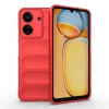 Xiaomi Poco C65 Kılıf Esnek TPU Oyuklu Arka Yüzey Tasarımlı Etnik Silikon Kapak