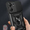 Xiaomi Poco C65 Kılıf Magnetik Standlı Kamera Korumalı Sürgülü Vega Kapak