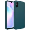 Xiaomi Redmi 9A Kılıf Metal Çerçeve ve Buton Tasarımlı Silikon Luna Kapak