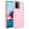 Xiaomi Redmi Note 10 Kılıf Metal Çerçeve ve Buton Tasarımlı Silikon  Luna Kapak