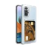 Xiaomi Redmi Note 10 Pro Kılıf Kartlıklı Şeffaf Setra Clear Silikon Kapak