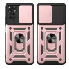 Xiaomi Redmi Note 11 Pro 4G Kılıf Magnetik Standlı Kamera Korumalı Sürgülü Vega Kapak