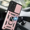 Xiaomi Redmi Note 11 Pro 4G Kılıf Magnetik Standlı Kamera Korumalı Sürgülü Vega Kapak