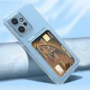 Xiaomi Redmi Note 12 5G Kılıf Kartlıklı Şeffaf Setra Clear Silikon Kapak
