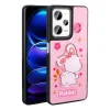 Xiaomi Redmi Note 12 Pro Plus 5G Kılıf Parlayan Kabartmalı İkonik Figürlü Amas Silikon Kapak
