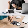 CRD-05 Sade Tasarımlı 2 Hazneli PU Magnetik Standlı Kartlık