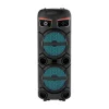 GD-2809 Dijital LED Göstergeli FM Radyolu Mikrofonlu RGB TWS Çift 8 inç Stereo Bass Kablosuz Karaoke Hoparlör