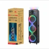 GD-3126 Dijital LED Göstergeli Mikrofonlu RGB TWS Üçlü 10 inç Stereo Bass Kablosuz Karaoke Hoparlör