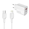 Play Serisi PL08 Type-C to Lightning 2in1 PD Seyahat Şarj Aleti 20W