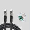 QG01 Type-C to Type-C USB4 PD Data Kablosu 240W 40Gbps 8K@60Hz 0.5 Metre