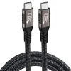 QG01 Type-C to Type-C USB4 PD Data Kablosu 240W 40Gbps 8K@60Hz 1 Metre