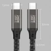 QG02 Type-C to Type-C PD3.1 Data Kablosu 240W 480Mbps 0.5 Metre