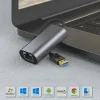 QG03 USB-A to RJ45 USB3.0 Ethernet Dönüştürücü Kablo 1000Mbps 22cm