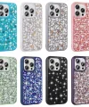 iPhone 15 Pro Max Kılıf Parlak Taşlı Tasarım Linea Kapak