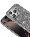 iPhone 16 Pro Kılıf Parlak Taşlı Tasarım Pırlanta Kapak