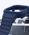 Watch 10 46mm Uyumlu-142 Airbag Tasarımlı Kasa Koruyuculu Silikon Kordon