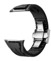 Watch 44mm Uyumlu-127 Metal Tokalı Silikon Kordon