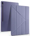 Samsung Tab S10 FE Plus Kılıf Tri Folding Kalem Bölmeli Standlı Kılıf