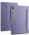 Samsung Tab S10 Ultra Kılıf Tri Folding Kalem Bölmeli Standlı Kılıf