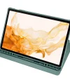 Samsung Tab S7 FE LTE (T737-T736-T733-T730) Kılıf Termik Kalem Bölmeli Dönebilen Standlı Kılıf