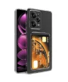 Xiaomi Redmi Note 12 Pro 5G Kılıf Kartlıklı Şeffaf Setra Clear Silikon Kapak