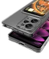 Xiaomi Redmi Note 12 Pro 5G Kılıf Kartlıklı Şeffaf Setra Clear Silikon Kapak