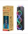 GD-3126 Dijital LED Göstergeli Mikrofonlu RGB TWS Üçlü 10 inç Stereo Bass Kablosuz Karaoke Hoparlör