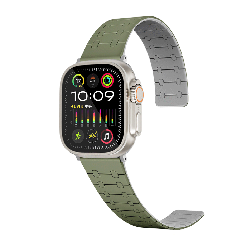 Watch 40mm KRD-111 Çizgili Desenli Silikon Kordon