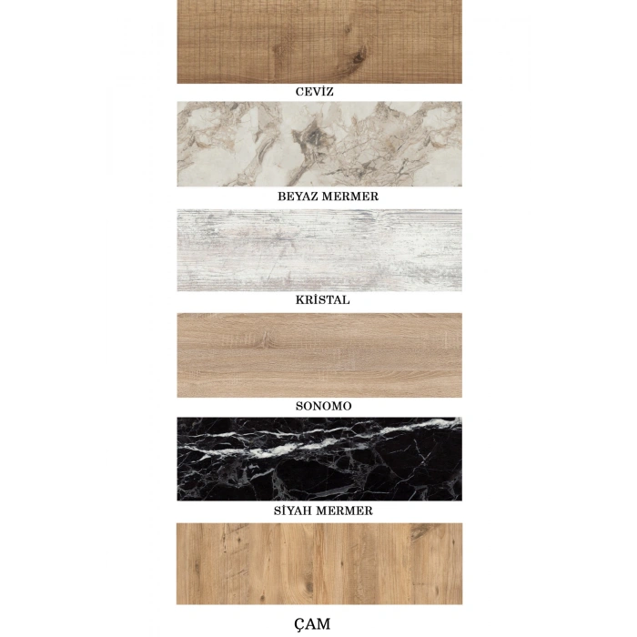 Beyza 3lü Zigon Sehpa & Yan Sehpa Beyaz Ahşap Ayaklı Salon Seti Çay Sehpası Beyaz Mermer