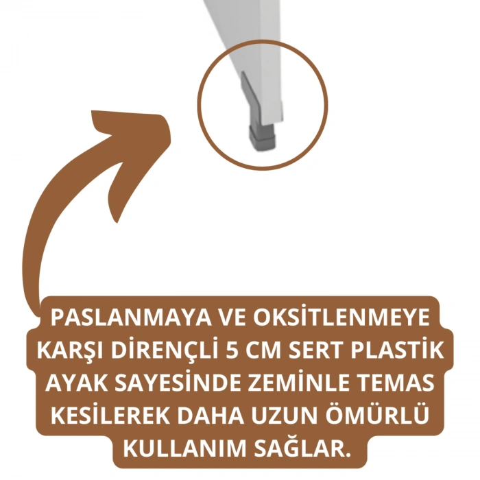 Dragon Çamaşır Makinesi Dolabı Kurutma Makinesi 3 Raflı 2 Kapaklı Banyo Dolabı Beyaz-Çam