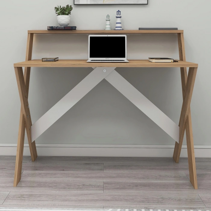 İQAS 50x90 Cm Çalışma Masası Laptop Bilgisayar Masası Ofis Ders Yemek Çocuk Masası Çam