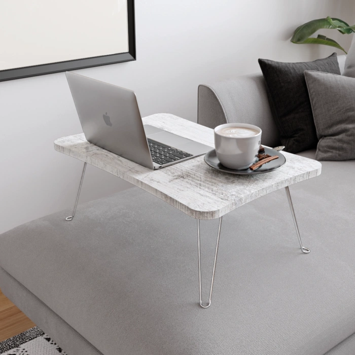 Taşınabilir Katlanır Yatak Koltuk Üstü Hasta Servis Laptop Bilgisayar Çalışma Sehpası - Kristal