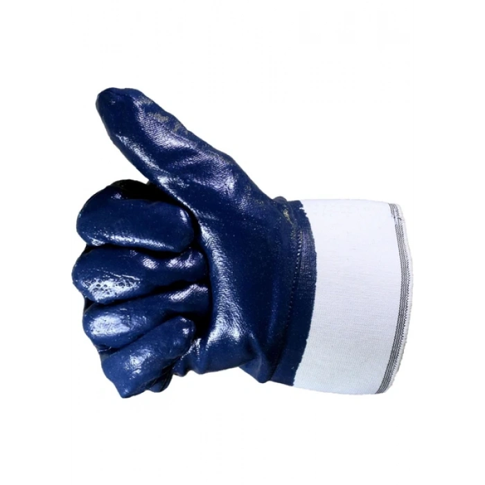 Beybi Kn6 Pamuk Nitril lacivert Iş Eldiveni XL