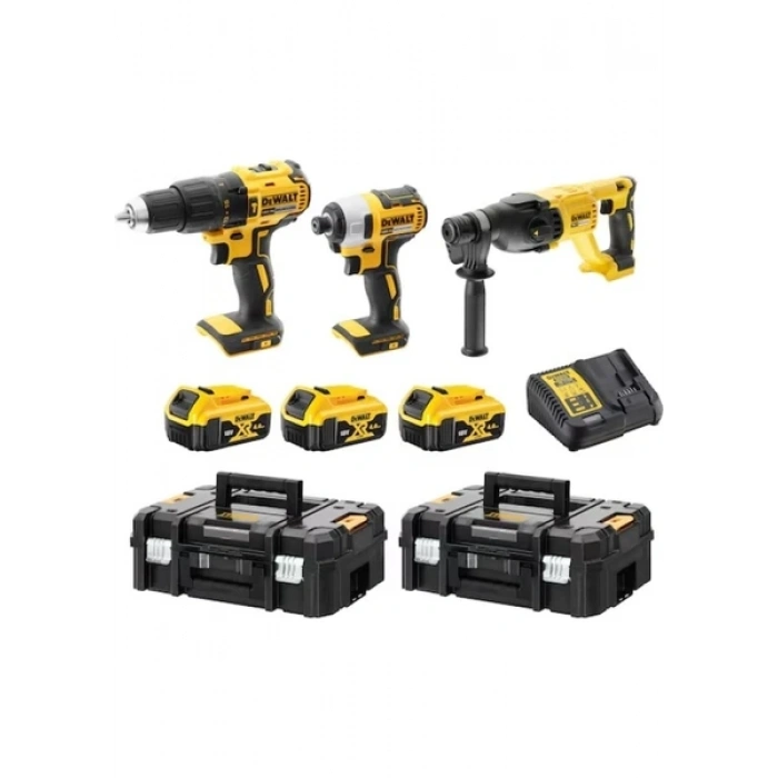 DEWALT DCK369M3T 18V Xr 4.0AH Lı-Ion Kömürsüz Kombinasyon 3 Parça Kit