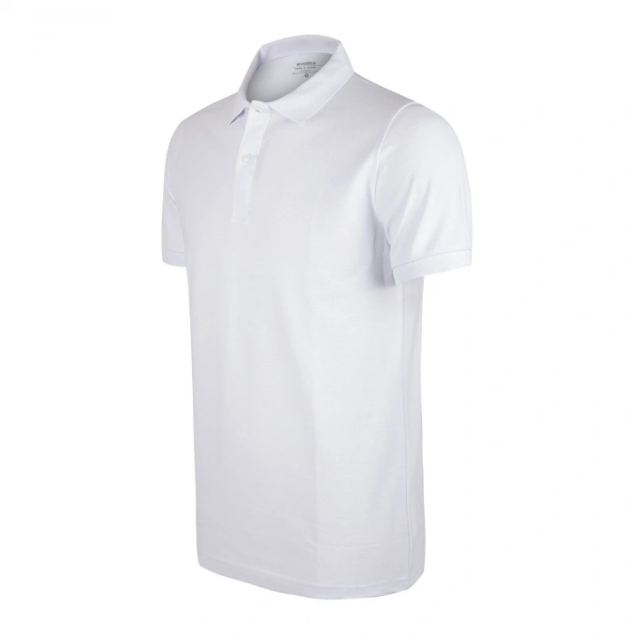 Evolite DeepRaw Erkek Polo T-Shirt- Beyaz
