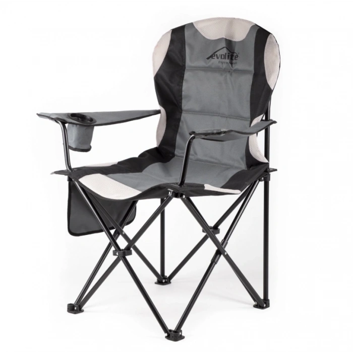 Evolite E-5054-G Nature Katlanabilir Kamp Sandalyesi (Gri)