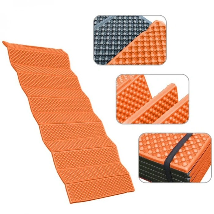 Evolite UltraLight Comfort Katlanır Mat - Siyah/Turuncu