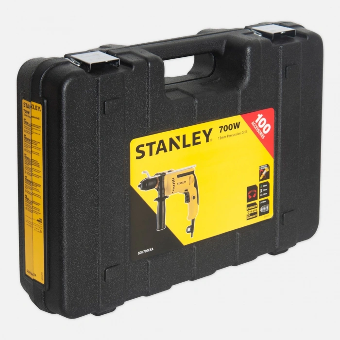 Stanley SDH700CKA 700W Darbeli Matkap + 100 Parça Aksesuar Hediyeli