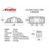 Evolite Falcon 6 Kişilik Odalı Aile Çadırı