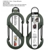 Nite-ize S-Biner Plastik Size 10 Fo! Grn/Blk Gate